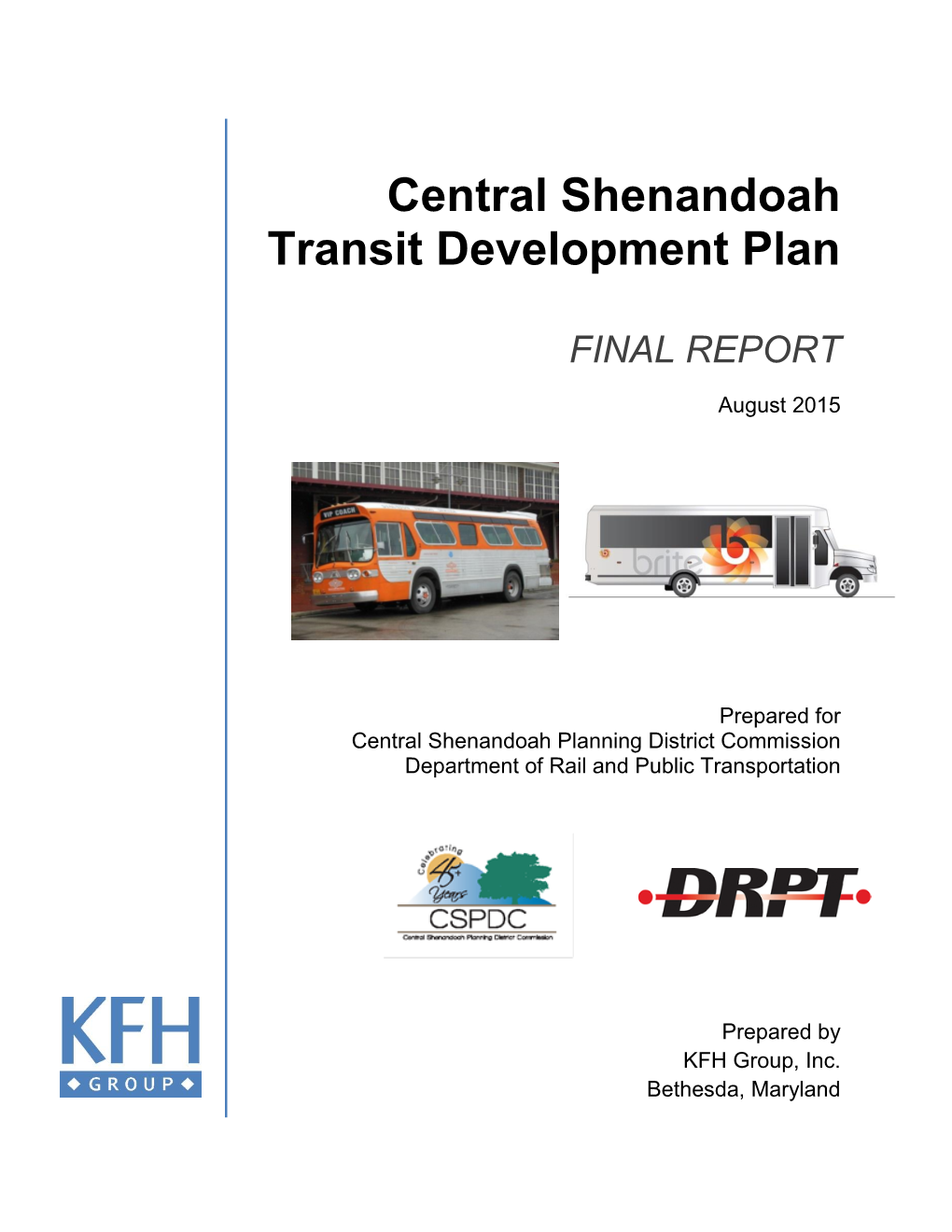 Central Shenandoah Transit Development Plan