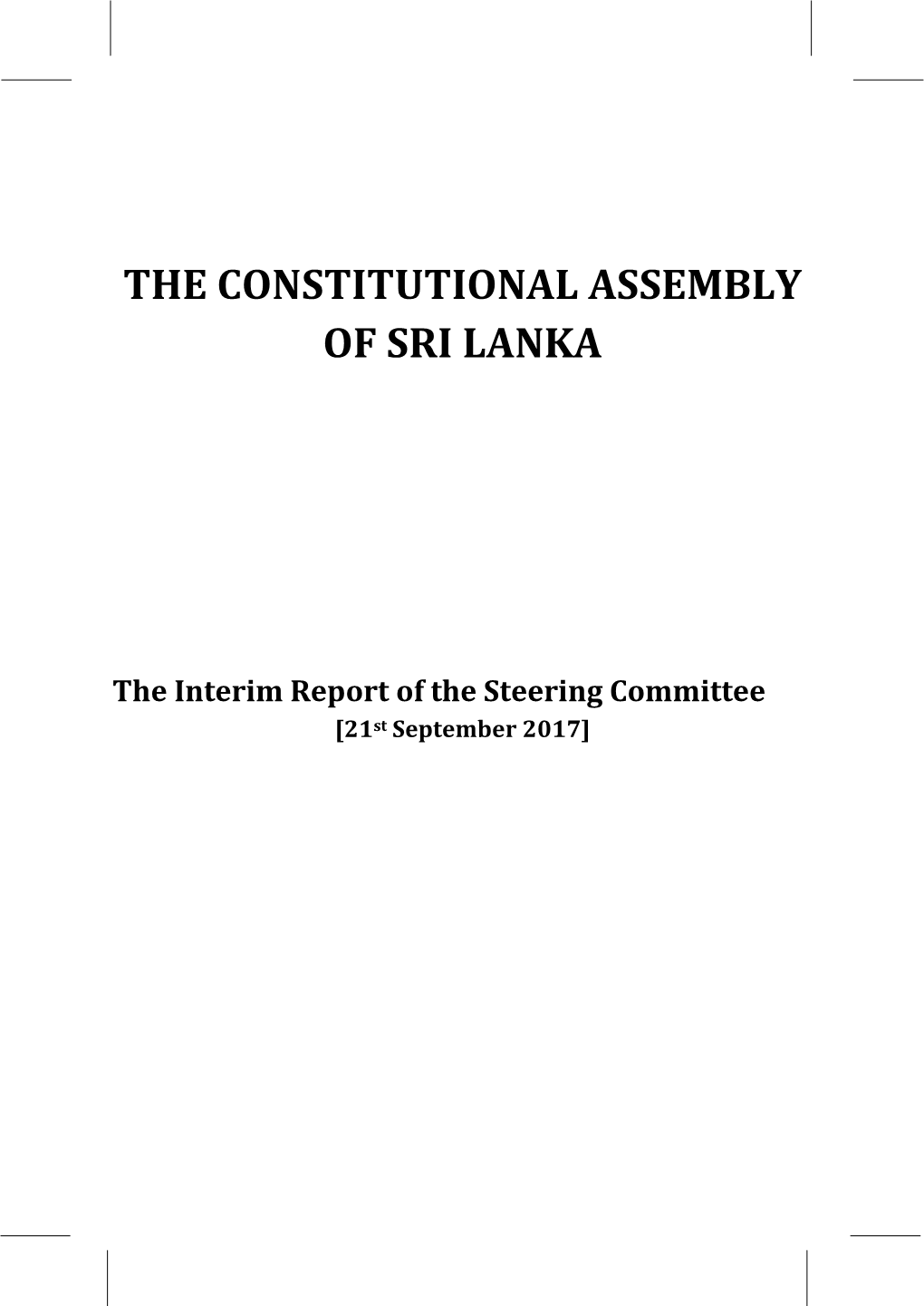 The Constitutional Assembly of Sri Lanka