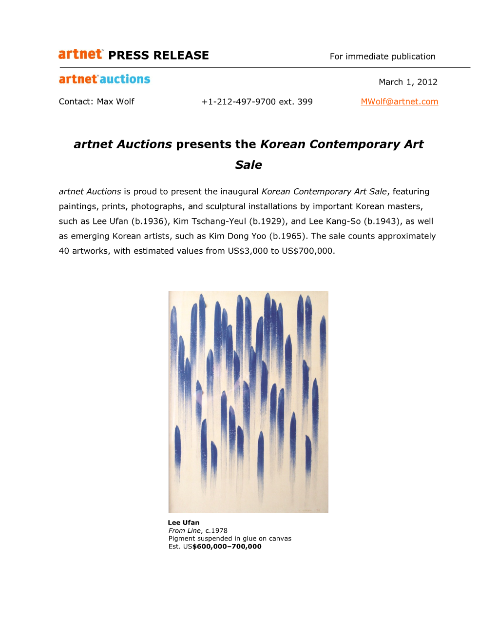 Korean Contemporary Art Sale
