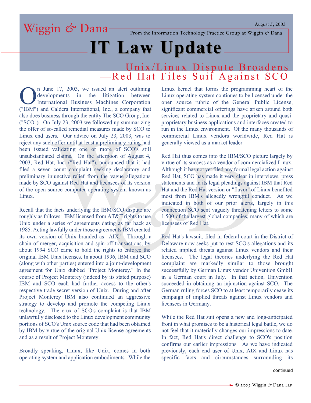 IT Law Update