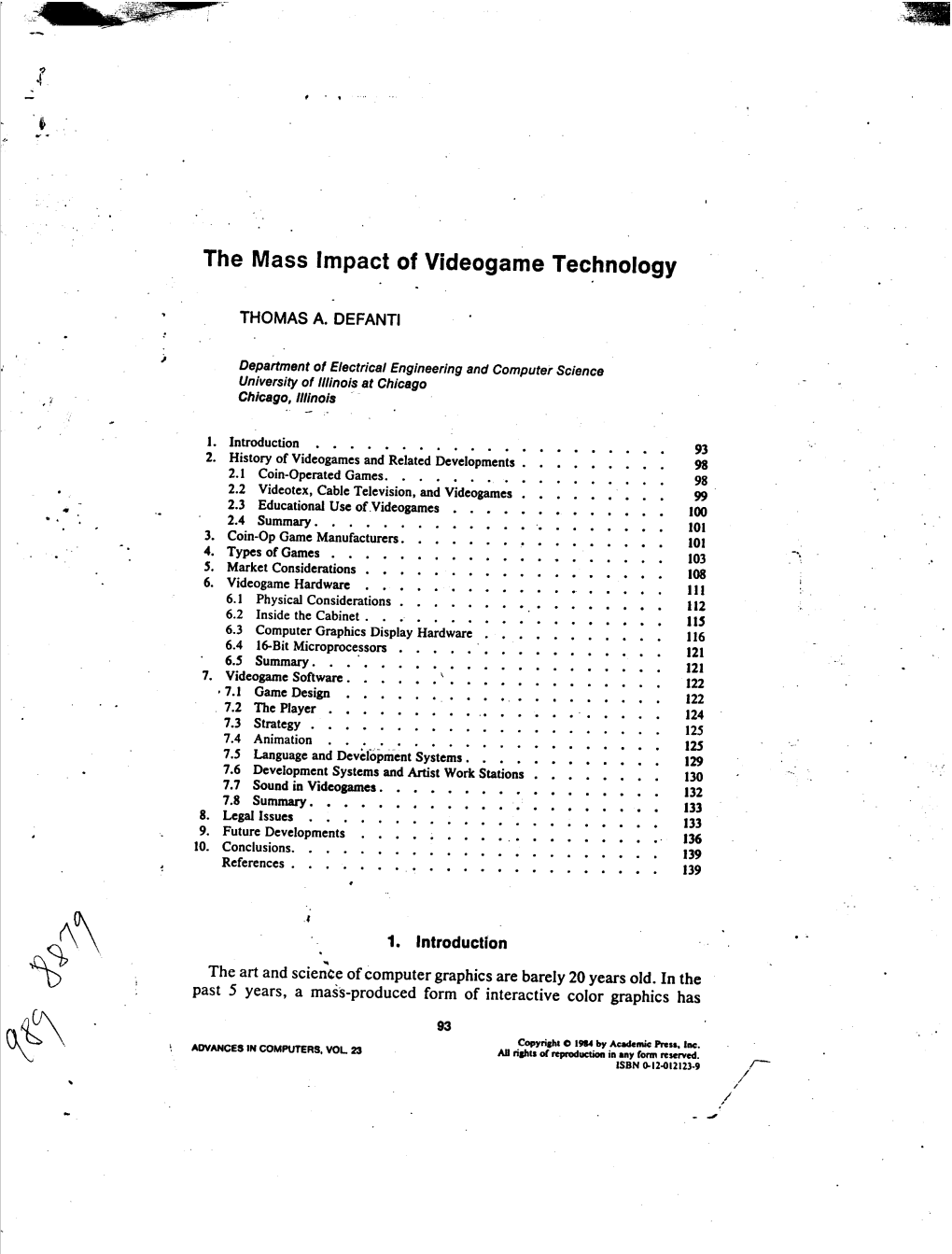 The Mass Impact of Videogame Technology