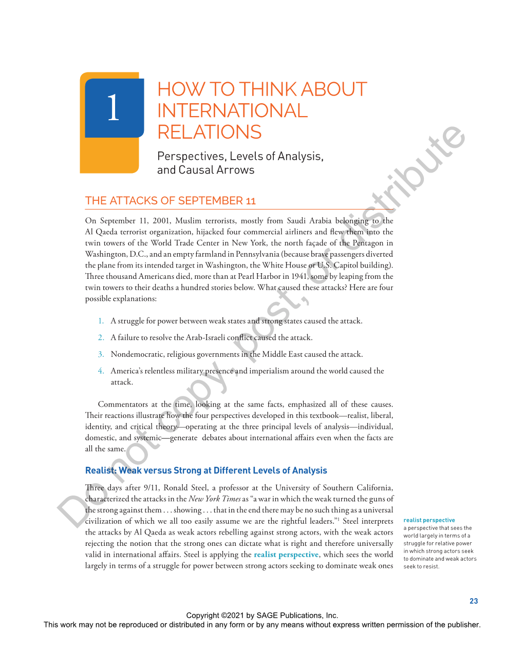 Chapter 1 How to Think About International Relations