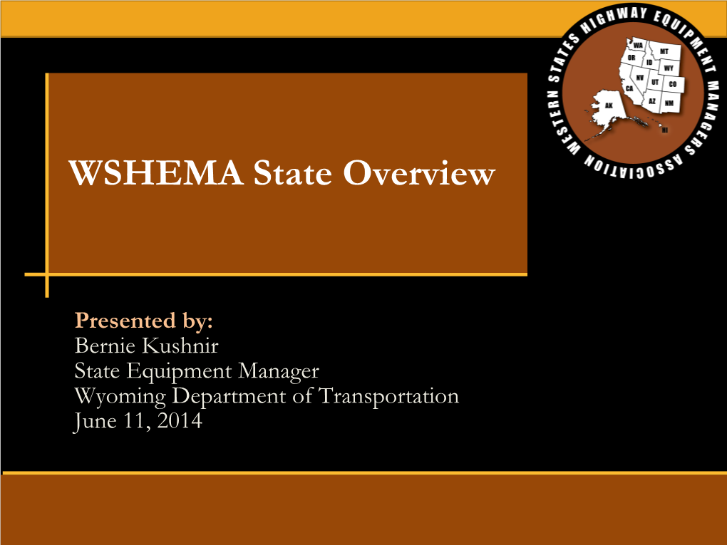 WSHEMA State Overview
