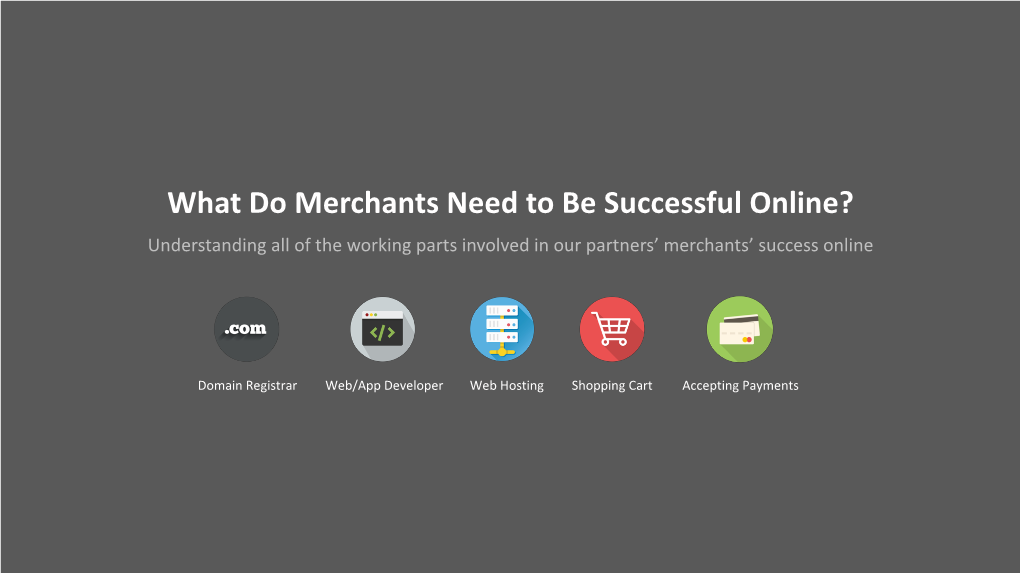 What Do Merchants Need to Be Successful Online? Understanding All of the Working Parts Involved in Our Partners’ Merchants’ Success Online