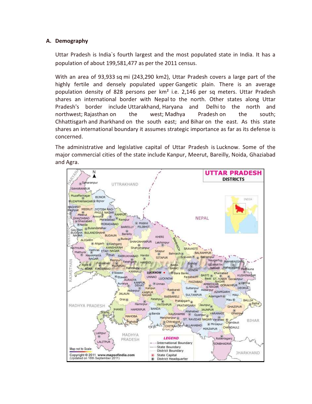 Demography of Uttar Pradesh