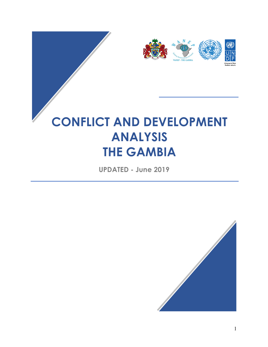 The Conflict and Development Analysis (CDA) Updated Report Was a Collaborative Effort Between the Government Of