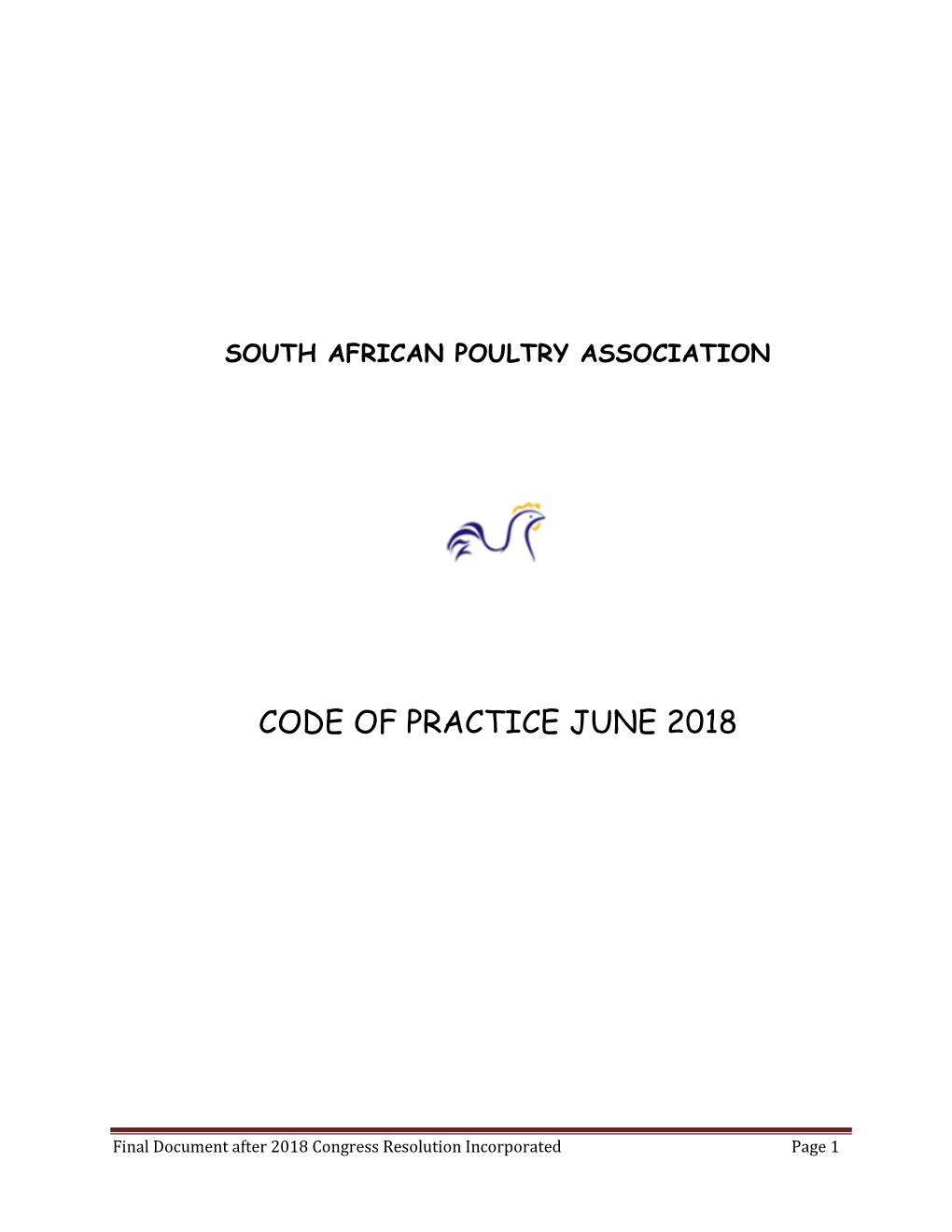 The South African Code of Practice