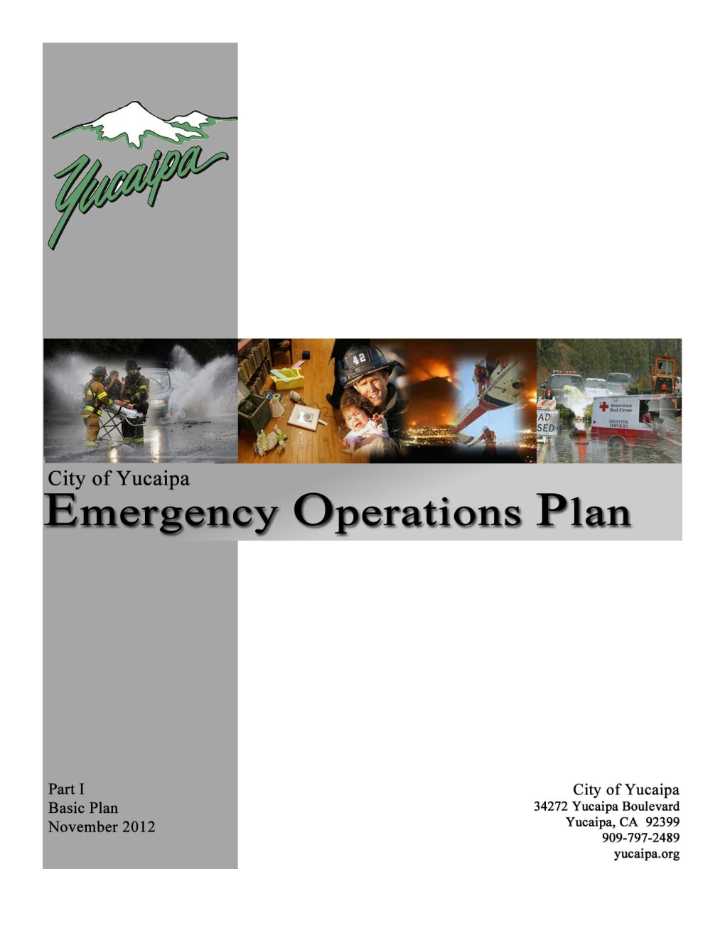 Emergency Operations Plan Table of Contents