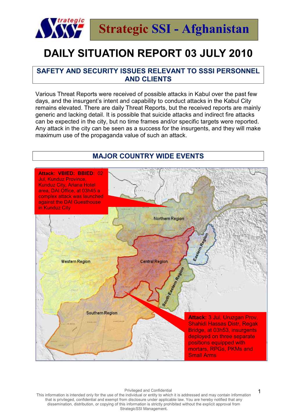 DAILY SITUATION REPORT 13 May 2008