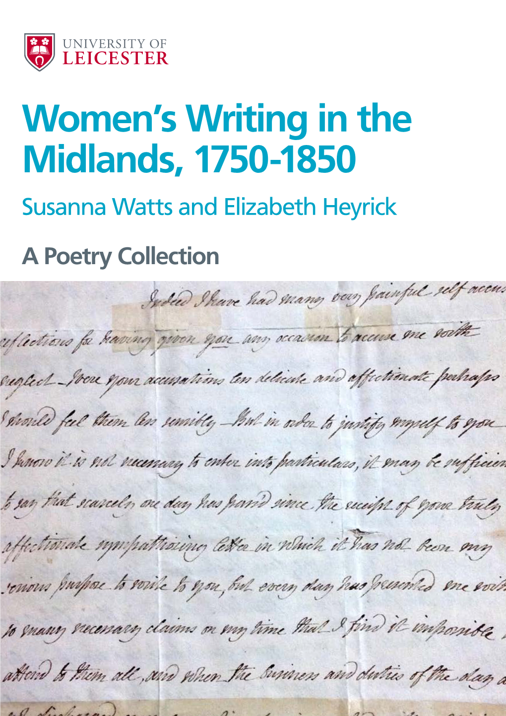 Women's Writing in the Midlands, 1750-1850