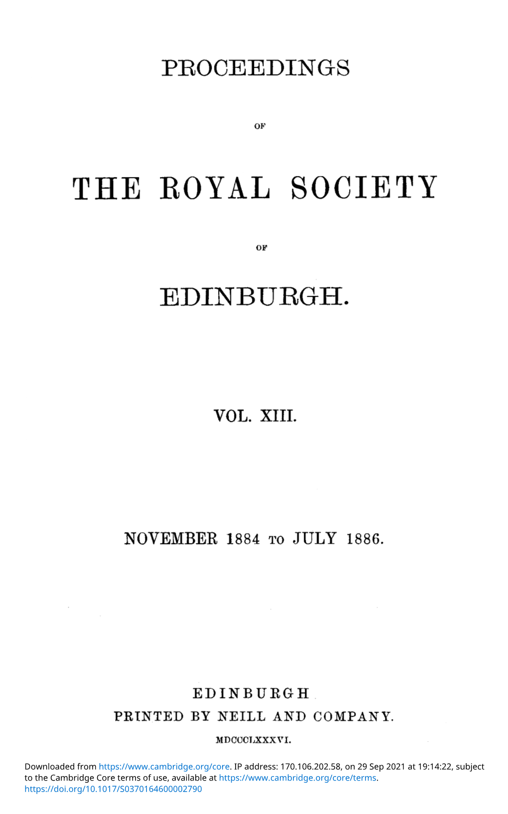 The Eoyal Society
