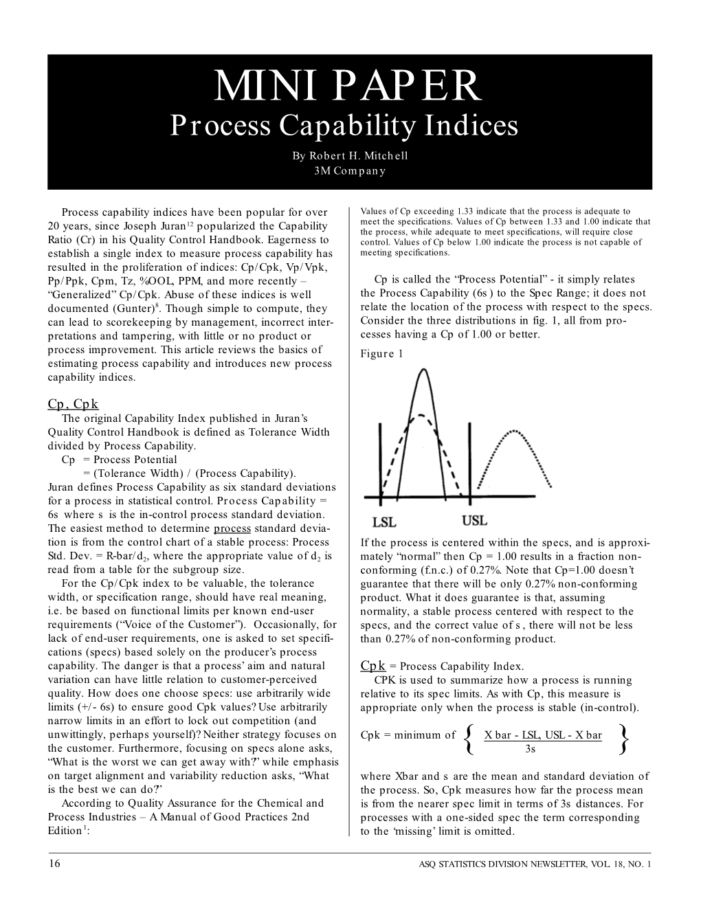 Process Capability Indices by Robert H