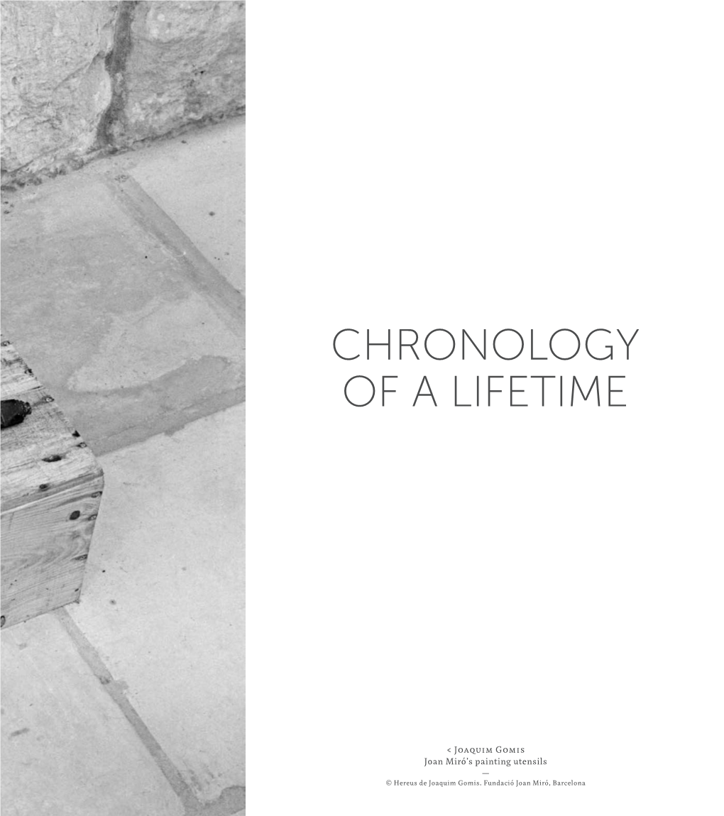 Chronology of a Lifetime