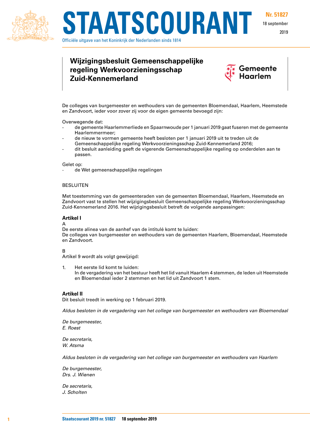 Gemeenschappelijke Regeling Werkvoorzieningsschap Zuid-Kennemerland