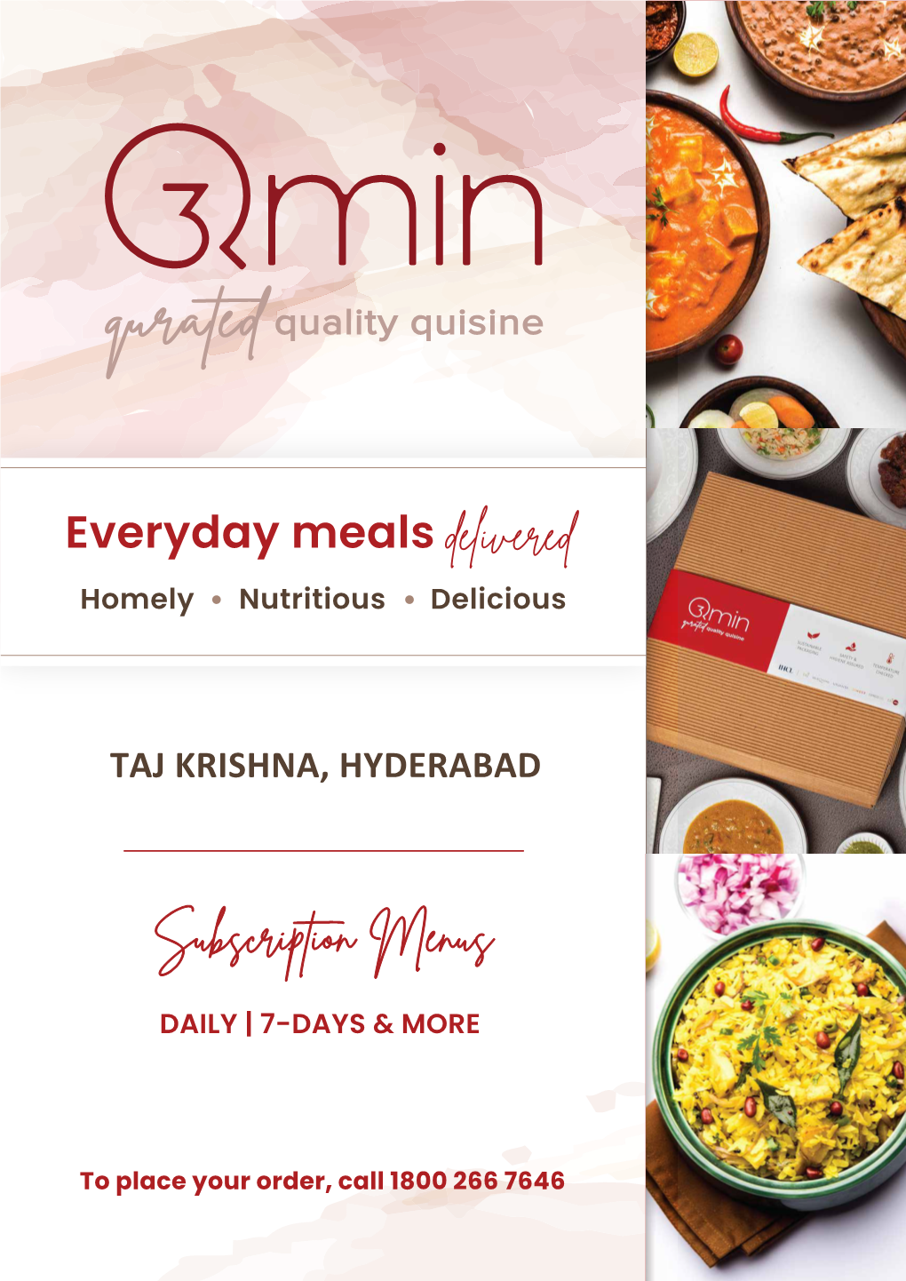 Taj Krishna Qmin Menu