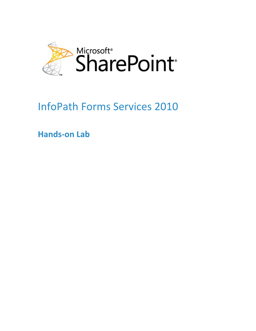 Infopath Forms Services 2010