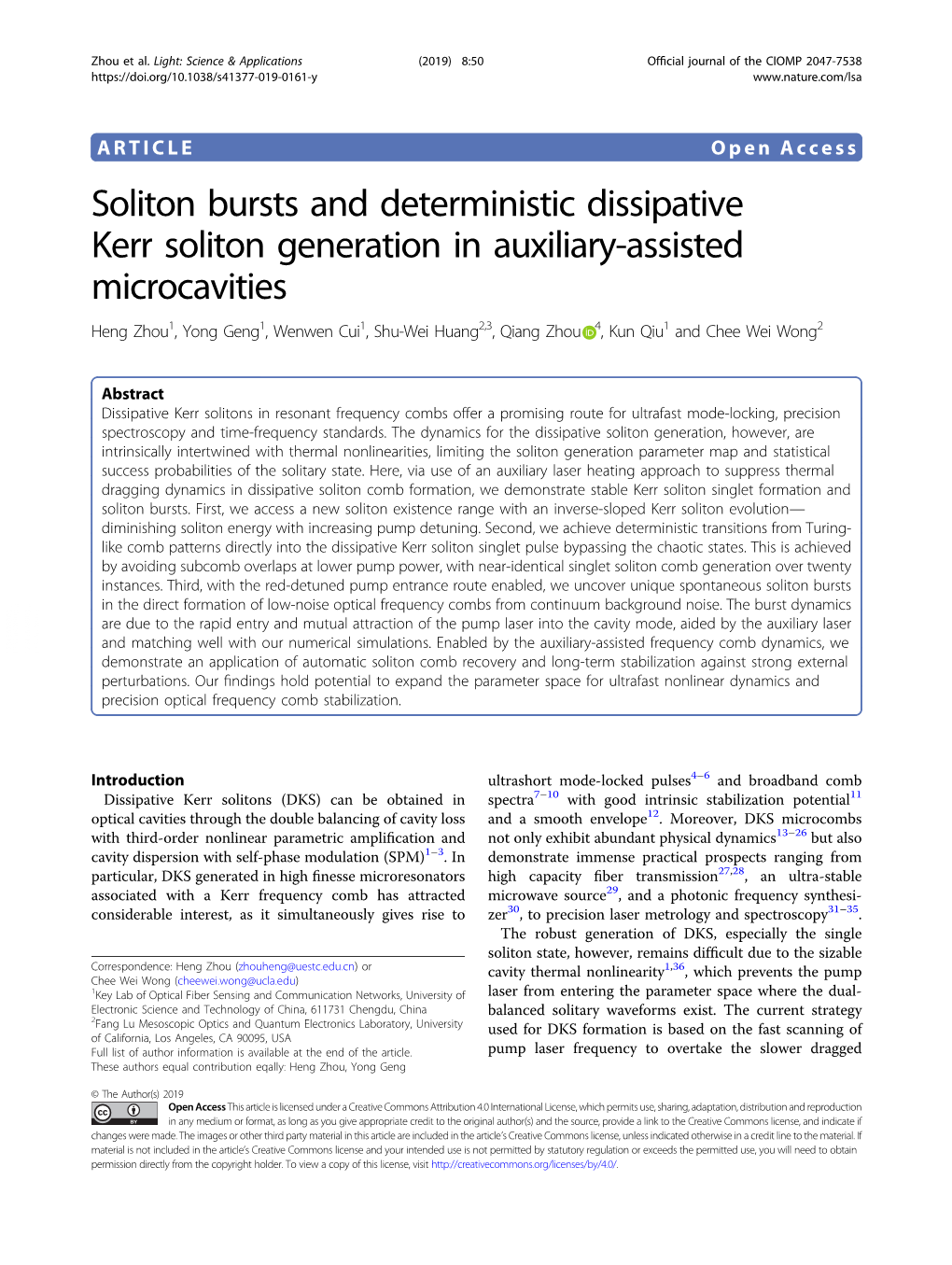 Soliton Bursts and Deterministic Dissipative Kerr Soliton Generation