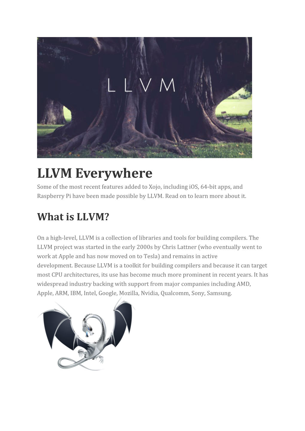 Xojo LLVM Everywhere