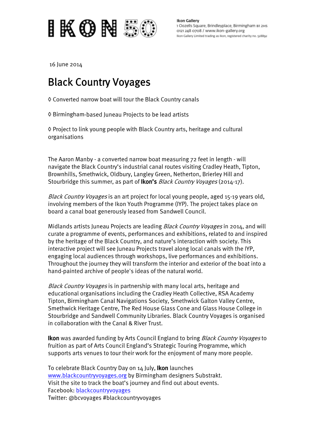 Black Country Voyages