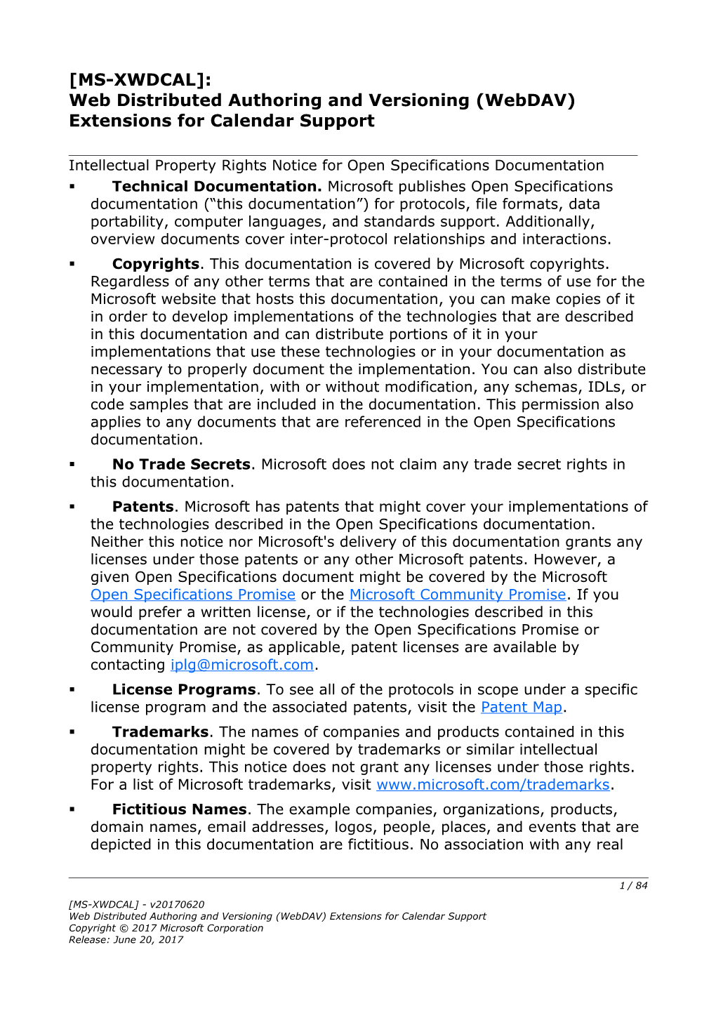 Web Distributed Authoring and Versioning (Webdav) Extensions for Calendar Support