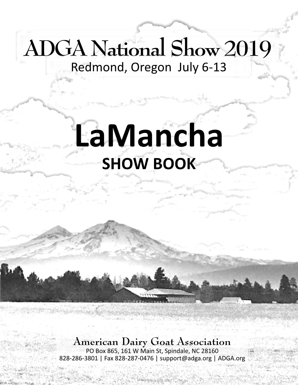 Lamancha Show Book 2019