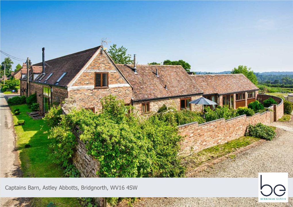 Captains Barn, Astley Abbotts, Bridgnorth, WV16