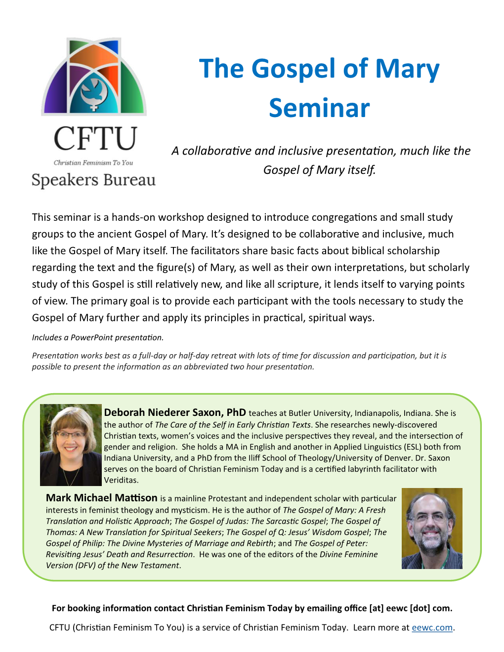 Gospel of Mary Seminar