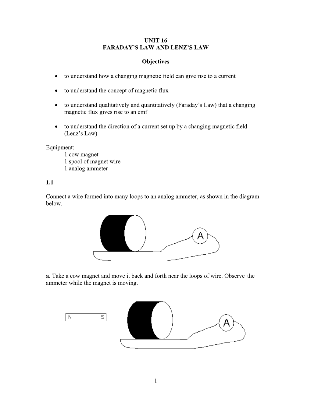 Unit 15: Lenz S Law