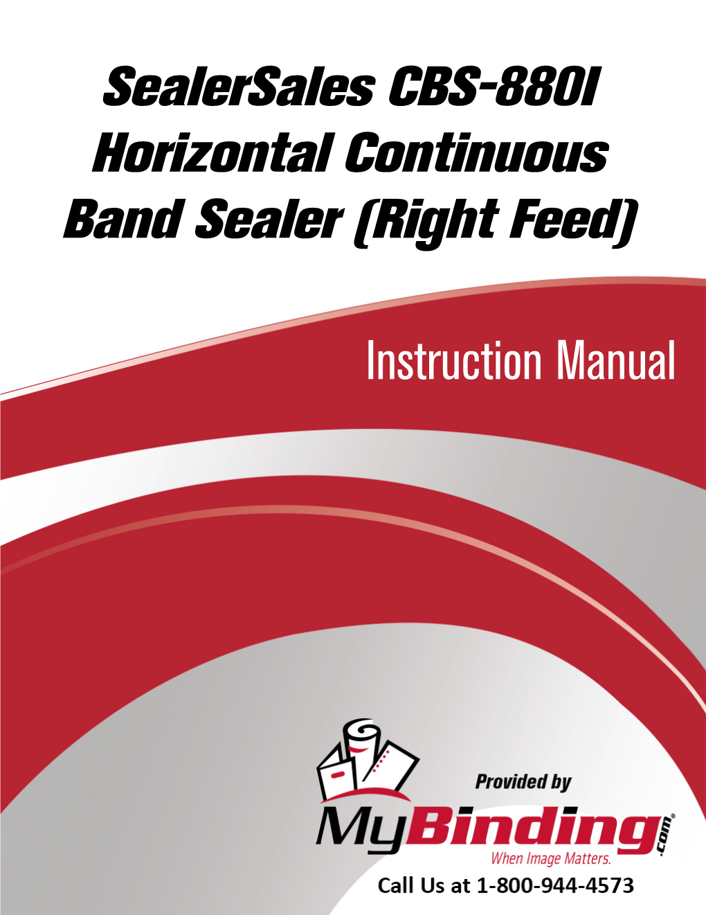 Continuous Band Sealer Instruction Manual