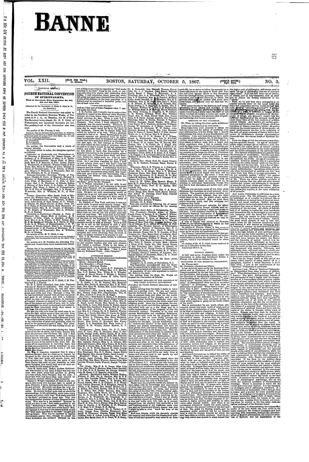 Banner of Light V22 N3 5 Oct 1867