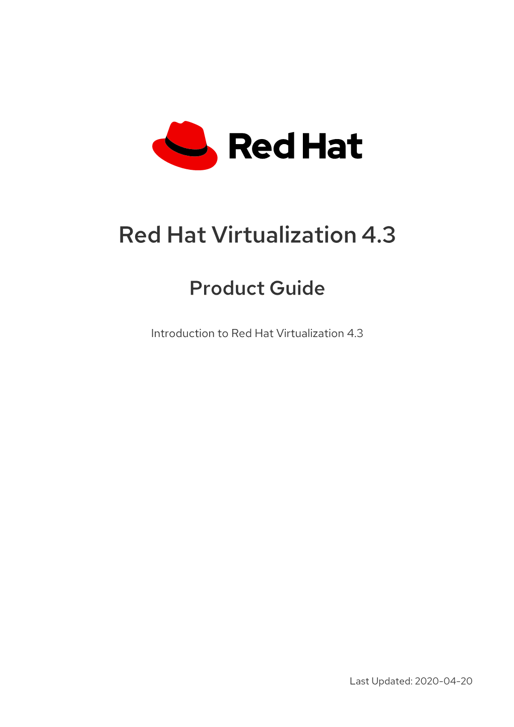 Red Hat Virtualization 4.3 Product Guide