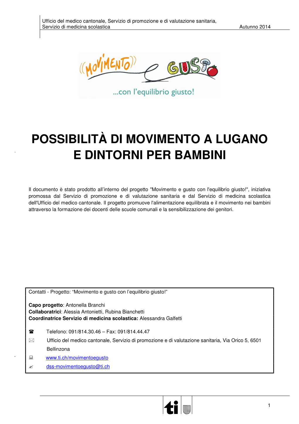 Lugano E Dintorni Per Bambini