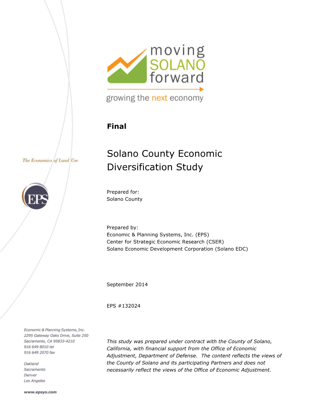 Solano County Economic Diversification Study