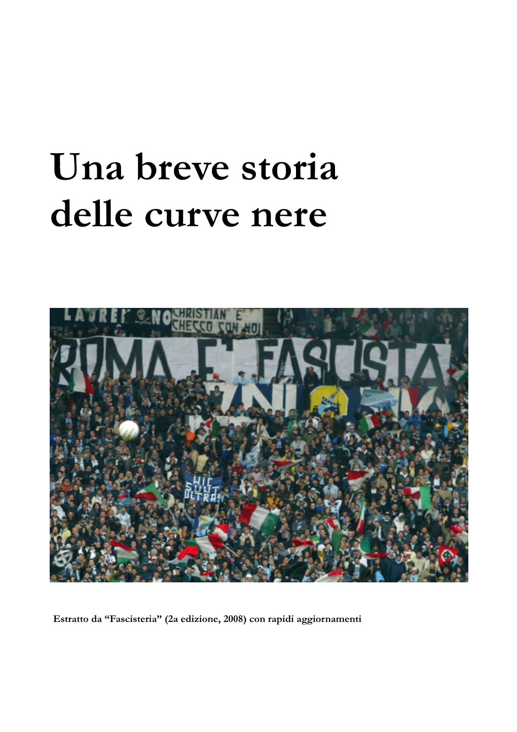 Una Breve Storia Delle Curve Nere