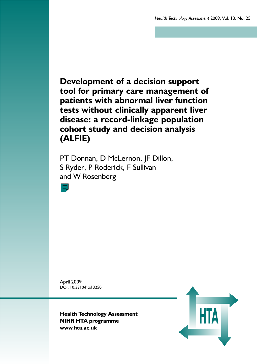 Development of a Decision Support Tool for Primary Care Management