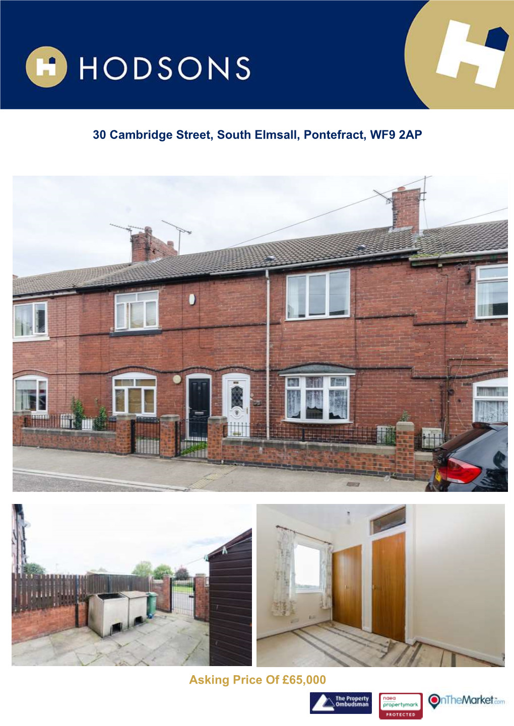 30 Cambridge Street, South Elmsall, Pontefract, WF9 2AP Asking Price