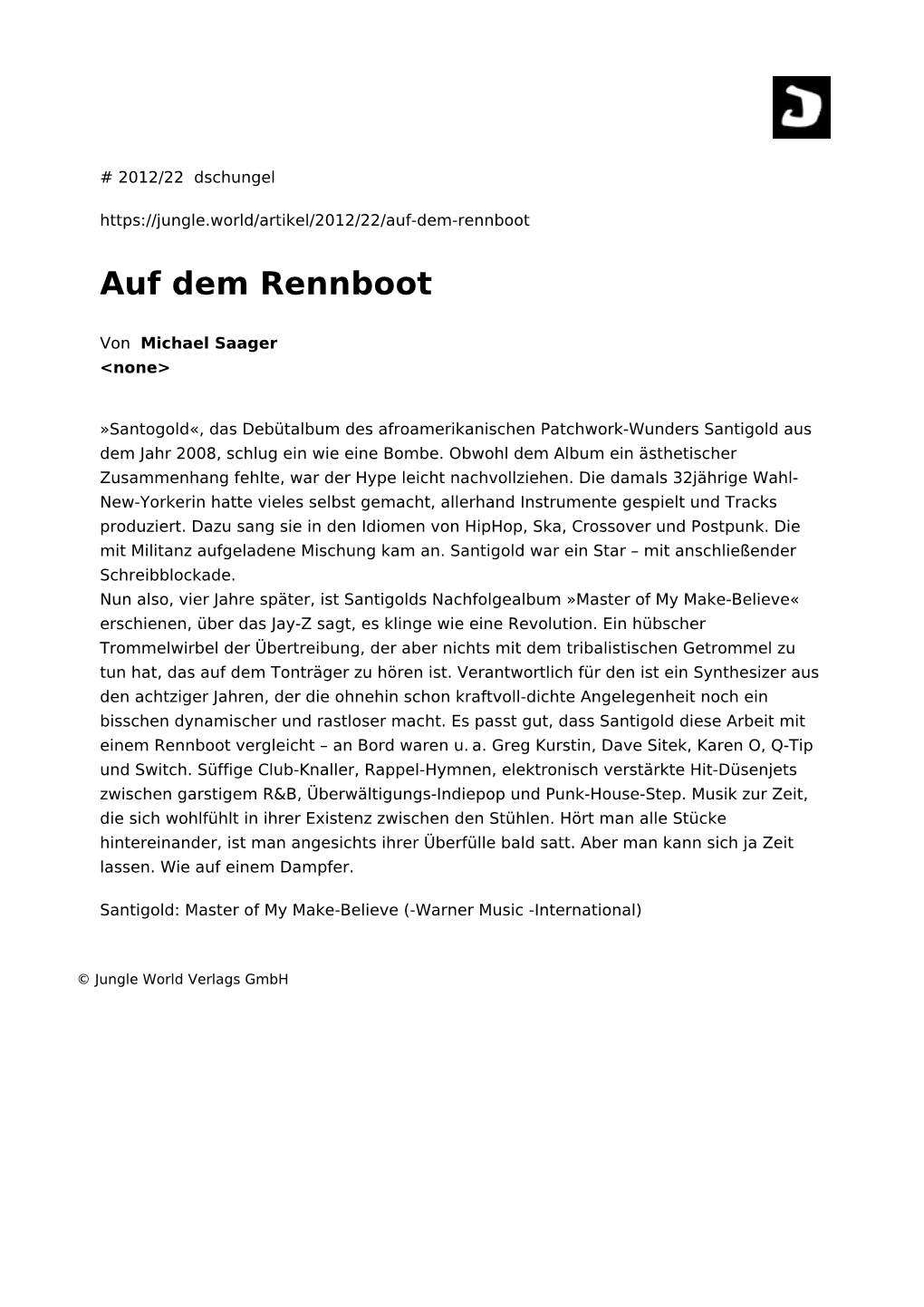 Auf Dem Rennboot