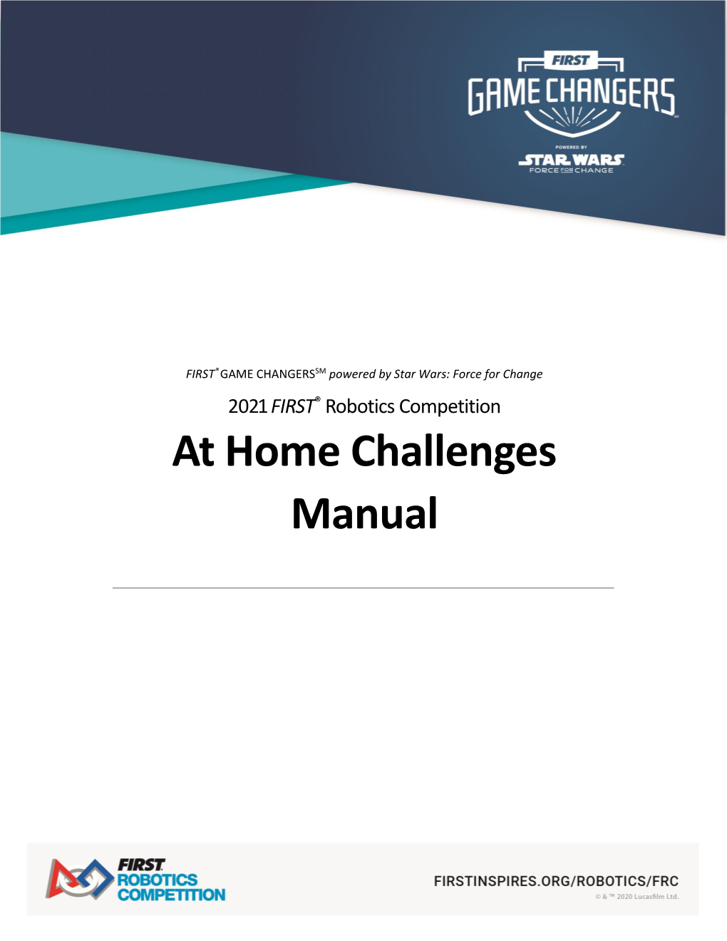 2021 at Home Challenges Manual