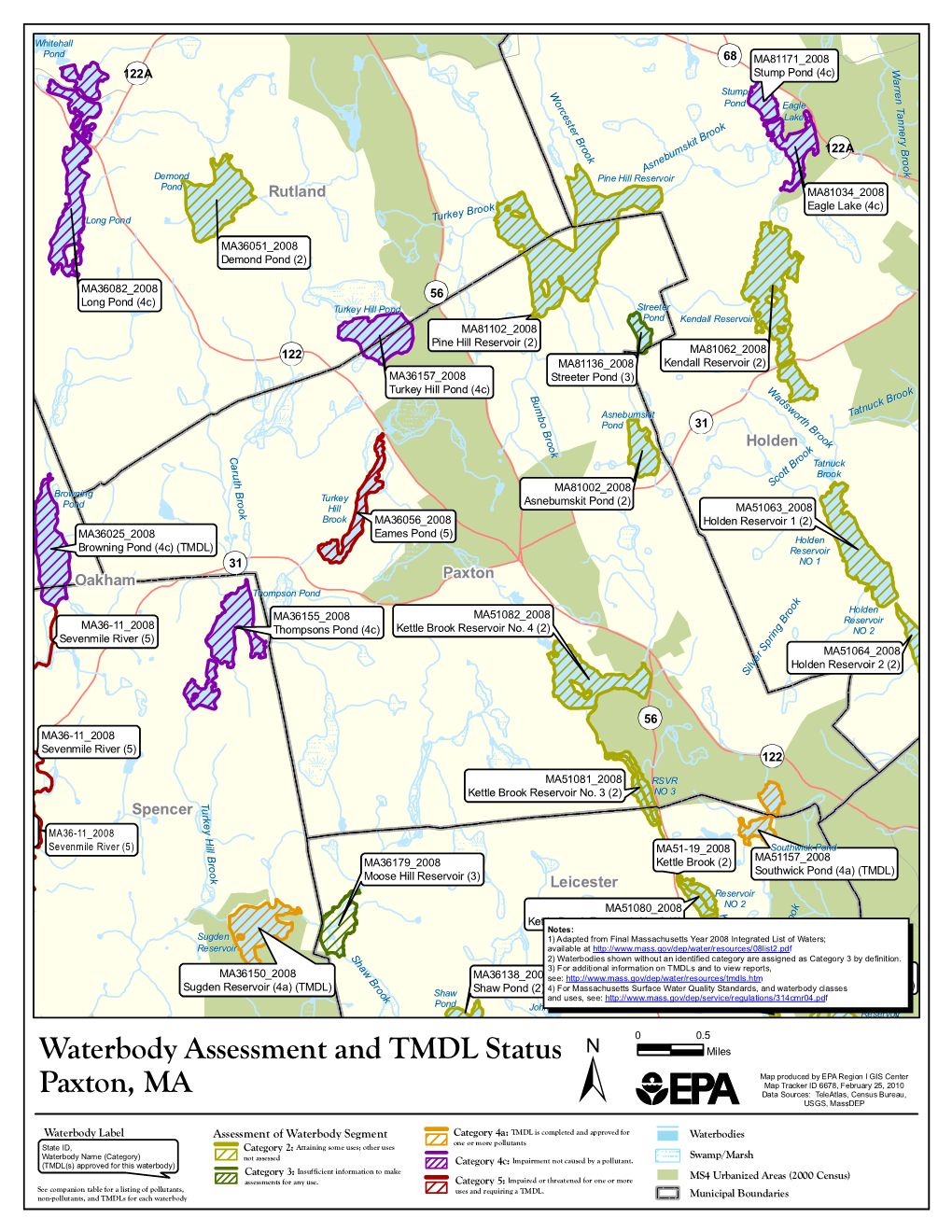 Waterbody Assessment and TMDL Status