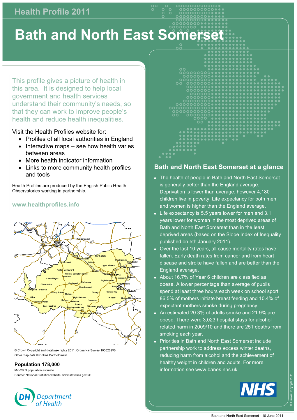 Health Profile of Bath and North East Somerset 2011