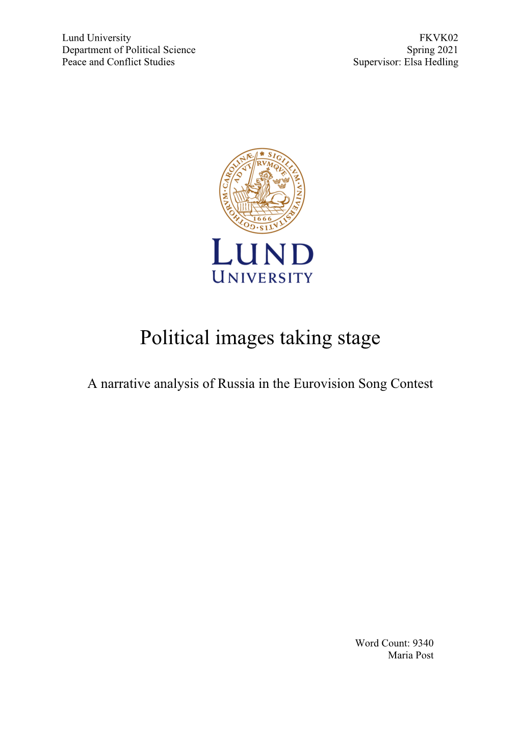 Political Images Taking Stage