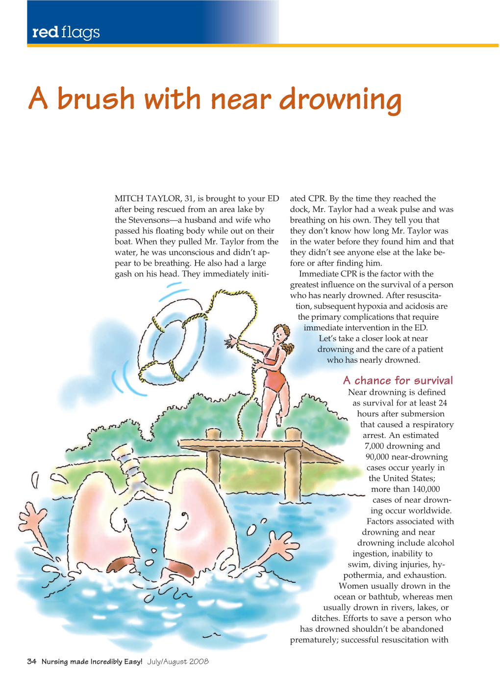 A Brush with Near Drowning