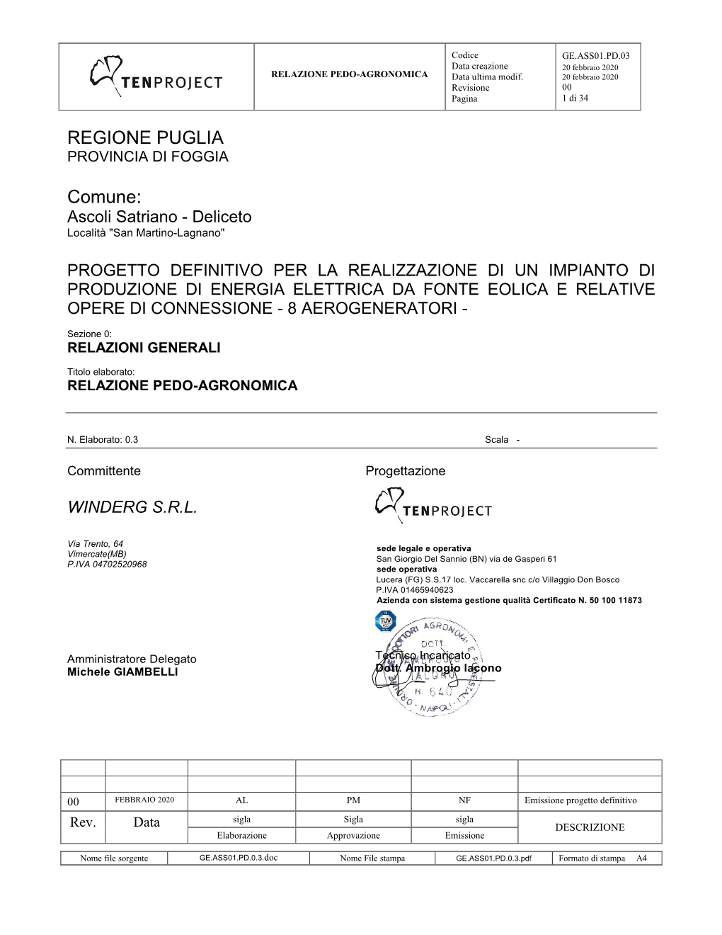 Regione Puglia Provincia Di Foggia