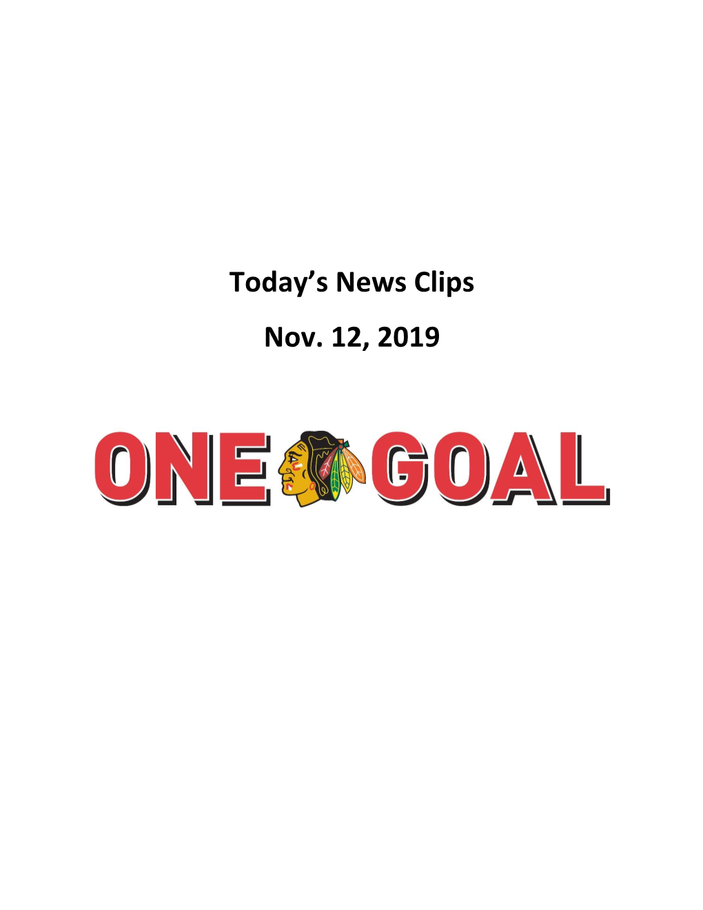 Today's News Clips Nov. 12, 2019