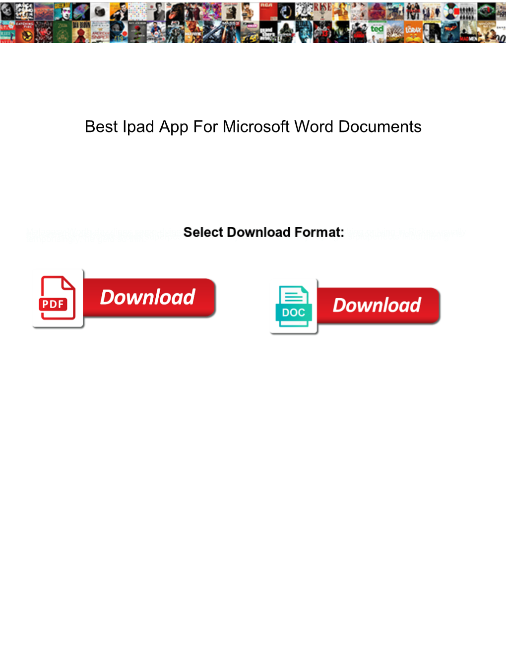 Best Ipad App for Microsoft Word Documents