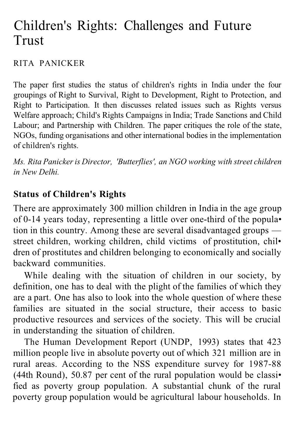 Children's Rights: Challenges and Future Trust