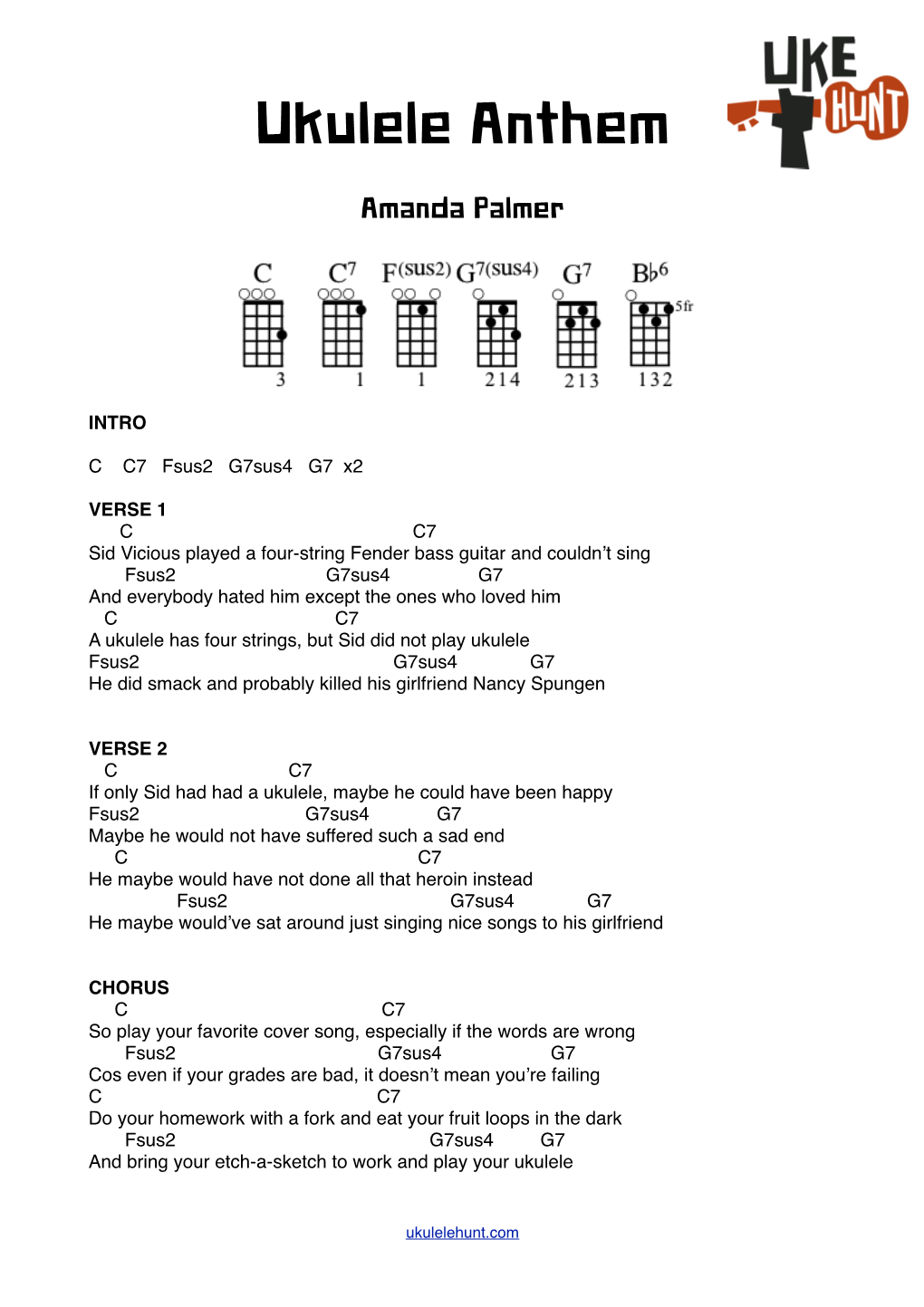 Amanda Palmer – Ukulele Anthem