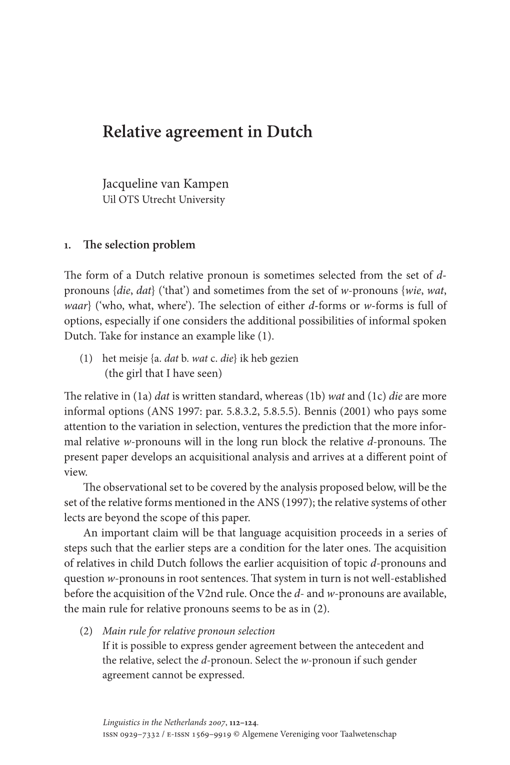 Relative Agreement in Dutch