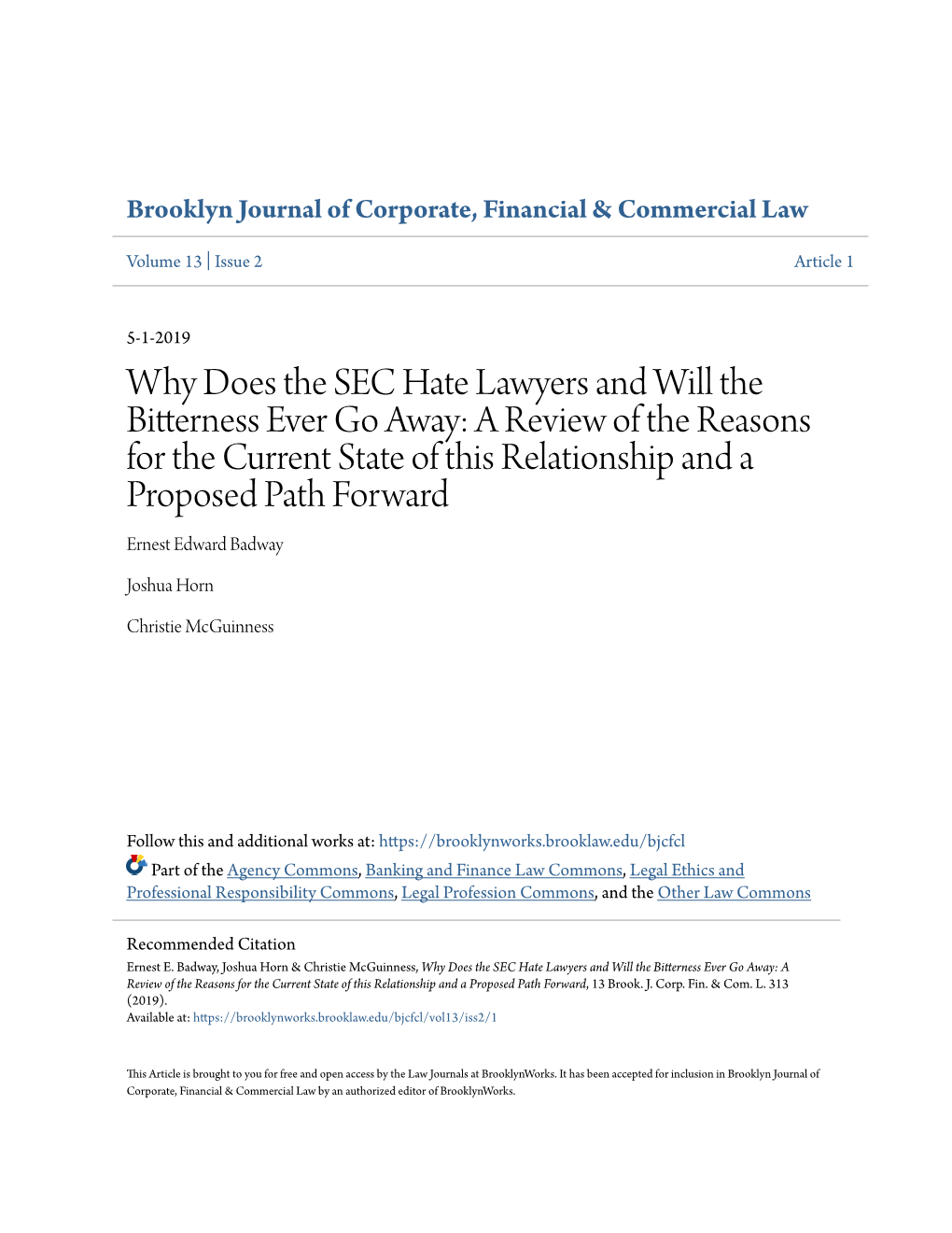 Why Does the SEC Hate Lawyers