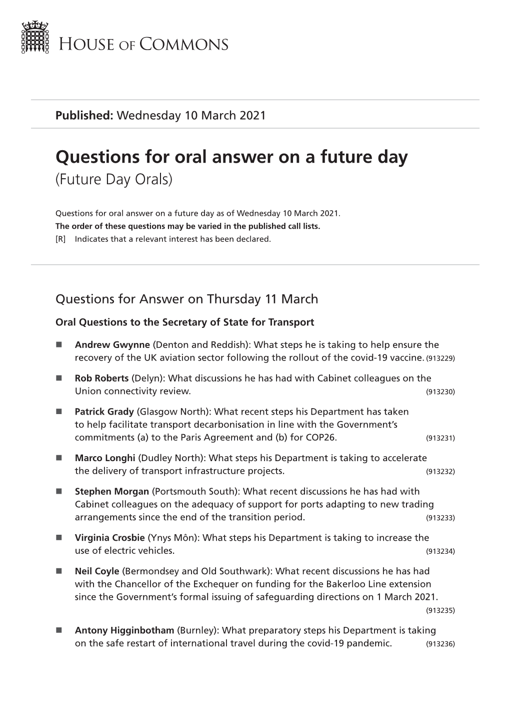 View Future Day Orals PDF File 0.11 MB